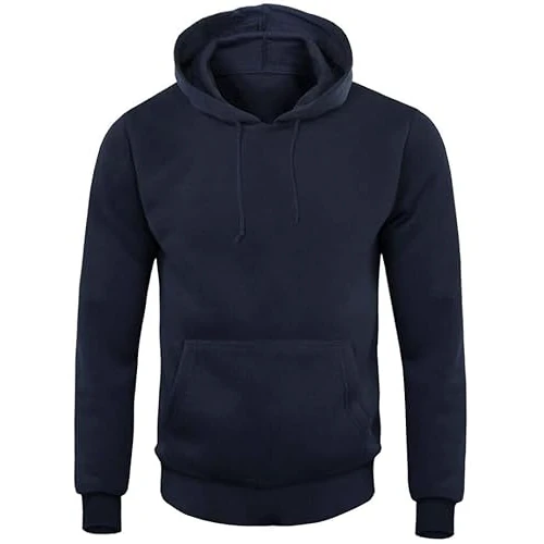 GX GARGIX Uniseks heren dames sweatshirt met capuchon, kangoeroezakken, pluche stof, maat M tot XXXL, verschillende kleuren, herfst winter, 1189-koningsblauw, XXL