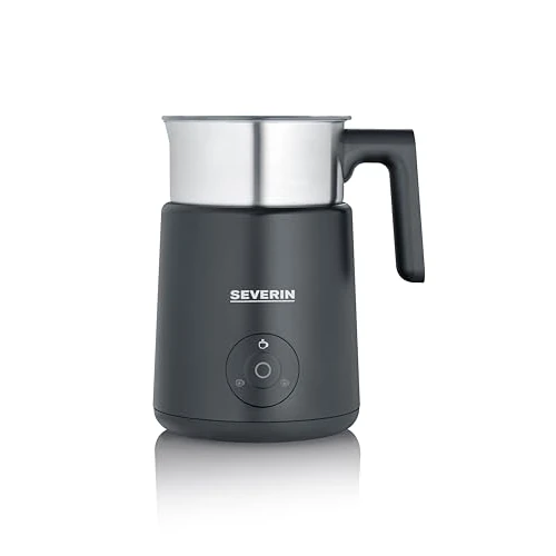 Severin Spuma Lite SM 3579 - Montalatte a induzione, 400 ml, lavabile in lavastoviglie, facile da pulire, funzione cioccolato, 500 W, nero opaco, colore: Nero