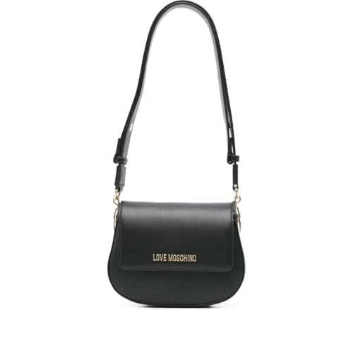 Love Moschino Black PU Bag, Black, 21,5X16X9