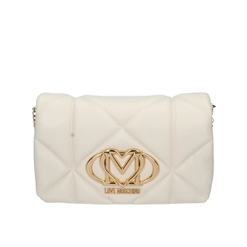 Love Moschino BORSA PU EMBOSSED AVORIO