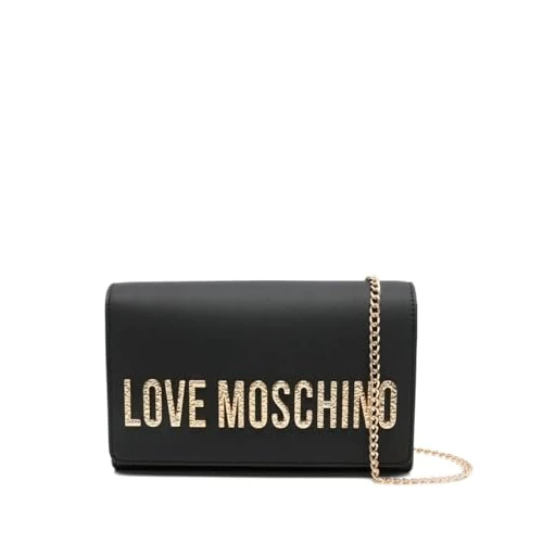 Limited offer: Love Moschino Bag PU GRS Black + Hammered Logo, Black, One Size from 103.36 EUR to 67.91 EUR (save 34%)