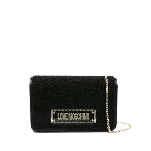 Love Moschino Soft Pl Bag + PU Black, Black, 22X13X5