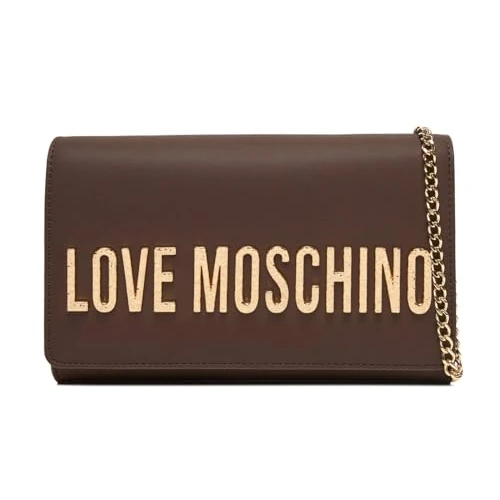 Love Moschino PU bag GRS chocolate + hammered lo, chocolate, 22X13,5X6