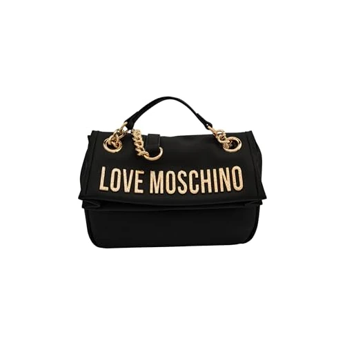 Love Moschino Tasche PU GRS schwarz + HAMMERED LOGO, Schwarz, Einheitsgröße