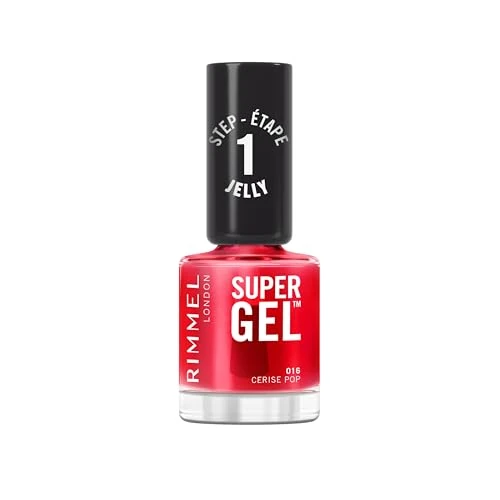 Zeitlich begrenztes Angebot: Rimmel Super Gel Jelly Gloss 016 Cherry Pop, langer Halt, einfache Anwendung, Maniküre, Gel-Effekt, splitterfest, klare Formel, 12 ml von 8.75 € auf 8.75 € (0.00% Rabatt)
