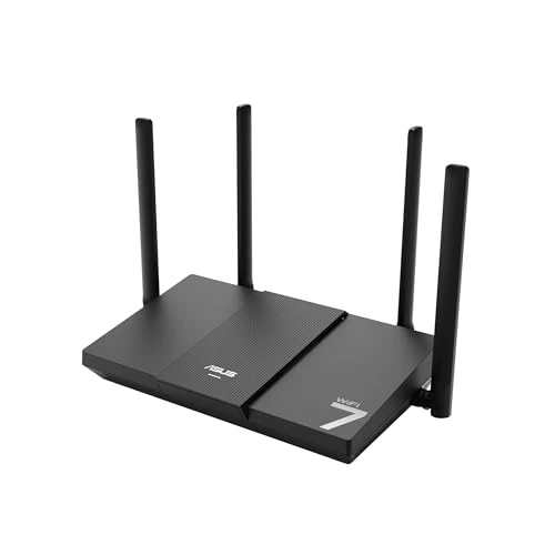 Tijdelijke aanbieding: ASUS RT-BE50, uitbreidbare Smart AIMesh dual-band B3600 (802.11be), één poort 2.5 WAN, drie poorten 1G, tot 3 SSID voor IoT Device, compatibel met VPN en ouderbesturing, zwart van 115.44 EUR naar 93.51 EUR (korting 19%)