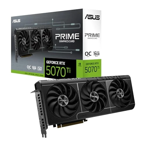 Offerta a tempo: ASUS PRIME RTX5070Ti OC, Scheda Grafica da 16 GB GDDR7 NVIDIA GeForce, Nera - 0.00% da 1337.45 € a 1337.45 €