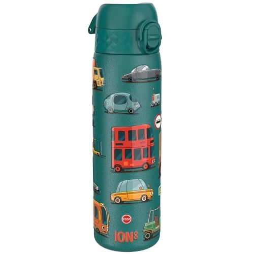 Offre limitee: Ion8 Gourde Isotherme Inox, 500ml, Anti-Fuite, Facile à Ouvrir, Verrouillage Sécurisé, Lavable au Lave-Vaisselle, Poignée de Transport, Facile à Nettoyer, Acier Inoxydable, Automobiles de 25.99 EUR a 21.05 EUR (economie 19%)