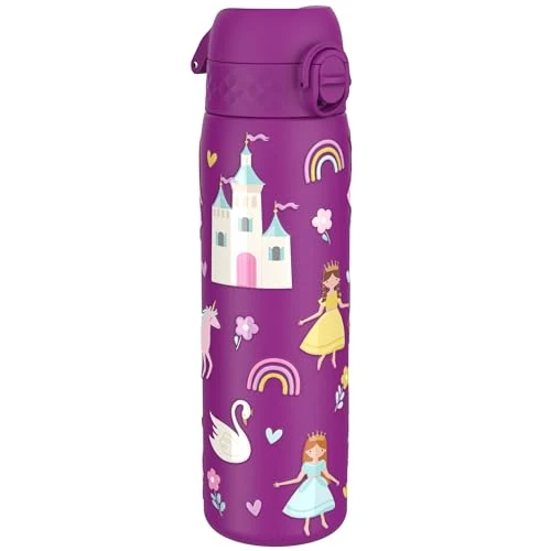Offerta a tempo: Ion8 Borraccia Inox Leggero, 600ml, Non Isolato, a Prova di Perdite, Facile da Aprire, Serratura Sicura, Lavabile in Lavastoviglie, Adatta a Portabicchieri, Durevole, Principessa - 18% da 17.99 € a 14.69 €