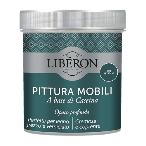 Oferta limitada: Libéron Pintura Muebles a base de Caseína Azul Petróleo 0.5 L de 18.69 € a 9.32 € (ahorro 50.13%)
