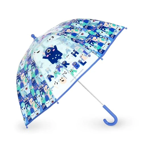 Offerta a tempo: Legami - Ombrello per Bambini Dancin' In The Rain, Tema Monster, Struttura Antivento, Apertura manuale, Chiusura in Tessuto con Spazio per Nome, Impugnatura a Gancio, 73x65 cm - 0.00% da 10.95 € a 10.95 €