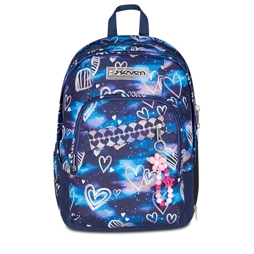 Limited-time offer: Seven Dual Detach School Backpack, Fuchsia Purple, Double Compartment, 32 Litre Capacity with PC Pocket, Bottle Pocket, Pocket with Organizer and Detachable Compartment, High Schools, Girl from 50.21 GBP to 50.21 GBP (save 0%)