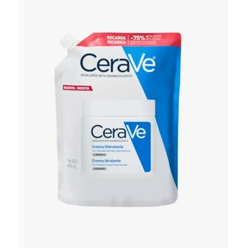 Offerta a tempo: CeraVe Crema Idratante, Per Pelli da Secche a Molto Secche, barriera Cutanea Sana e Riparata, Con 3 Ceramidi Essenziali e Acido Ialuronico, Confezione Refill, 454 g - 12% da 19.10 € a 16.80 €