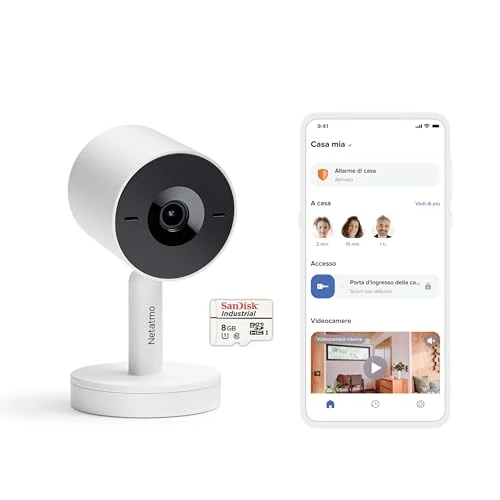 Offre limitée : Netatmo Intelligente Caméra Intérieure Advance - Reconnaissance Faciale, Audio-Bidirectionnel, Angle de Vue de 130°, 2K HDR, 30 fps, Zoom X16, 2X Carte SD - Blanche de 228.49 € à 209.99 € (8% de remise)