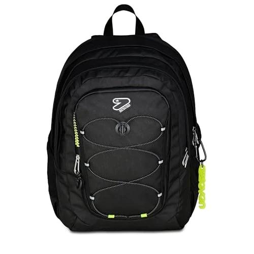 Offre limitée : Seven Sac à Dos d'école Tech Line, Noir, Double Compartiment, 29 L, école Moyenne et supérieure, Sac à Dos garçon et Sac à Dos Fille de 69.89 EUR à 69.89 EUR (remise 0%)