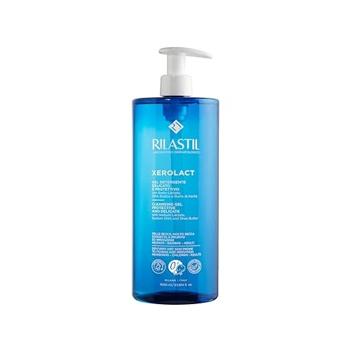 Rilastil Xerolact Restorative Cleansing Gel 1000ml voor droge en zeer droge huid met natriumlactaat en sheaboter
