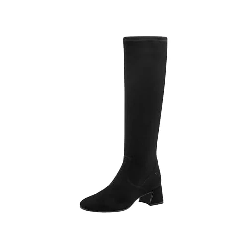 Offerta a tempo: Tamaris Damen Long Boot Heel 1-25520-45, Stivali ad Altezza Ginocchio Donna, Nero, 37 EU - 75% da 99.95 € a 24.73 €