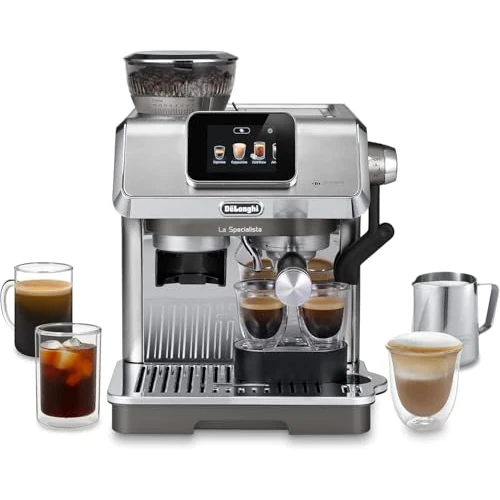 Offerta a tempo: De’Longhi La Specialista Touch – Perfetto Macchina da Caffè Espresso, Macinacaffè Integrato, 10 Bevande incl. Cold Brew in un Solo Tocco, Montalatte Automatico e Manuale, Touchscreen, Metal (EC9455.M) - 26% da 829.99 € a 612.10 €