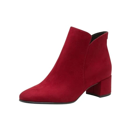 Oferta limitada: Tamaris Botas de mujer vegano, rojo, 40 EU de 69.95 € a 33.96 € (ahorro 51%)