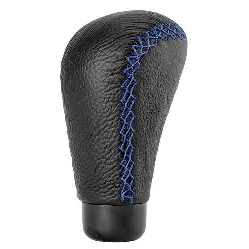 Oferta limitada: +PWR Car Parts Pomo de Cambio de Marchas Universal Modelo Class Simil Piel Negra con Costura Azul. Sin Gatillo. Diseño Elegante y Deportivo. de 12.07 € a 12.07 € (ahorro 0.00%)