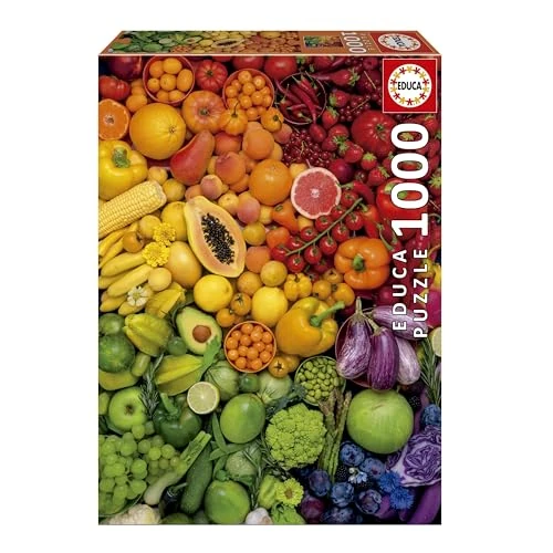 Oferta limitada: Educa - Puzzle de 1000 Piezas para Adultos | Vitaminas Coloridas. Incluye Pegamento Fix Puzzle. Medidas: 48 x 68 cm. A Partir de 14 años (20178) de 14.99 € a 14.99 € (ahorro 0.00%)