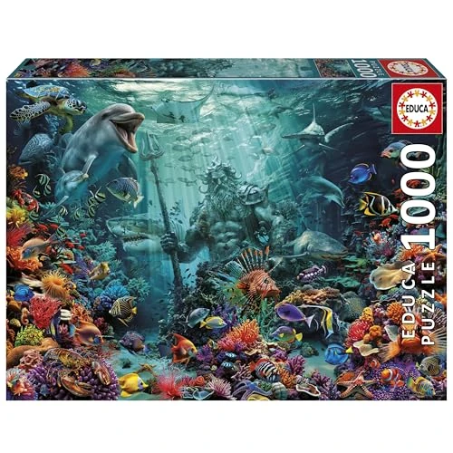 Offerta a tempo: Educa - Puzzle 1000 pezzi Barriera corallina Poseidon | Puzzle mare e natura | Misura 68x48 cm | Per adulti 14+ (20174) - 0.00% da 16.07 € a 16.07 €
