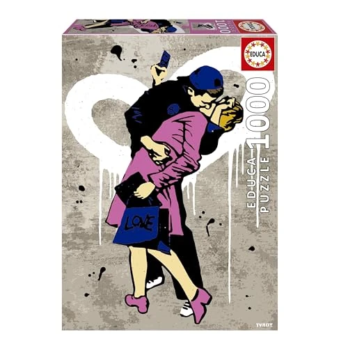 Oferta limitada: Educa - Puzzle de 1000 Piezas para Adultos | EL Beso, TV Boy. Incluye Pegamento Fix Puzzle. Medidas: 48 x 68 cm. A Partir de 14 años (20180) de 12.00 € a 12.00 € (ahorro 0.00%)