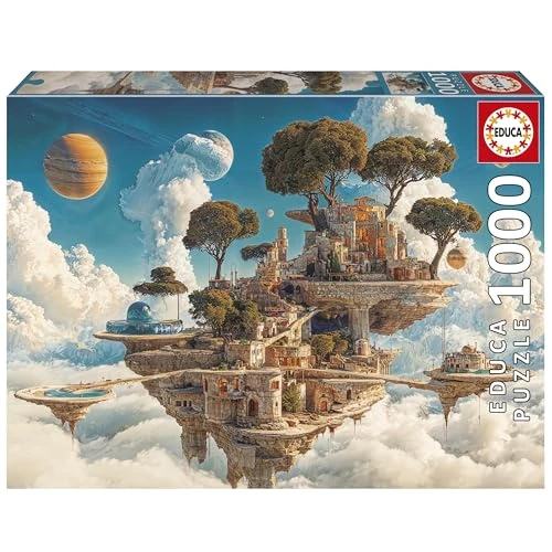 Tijdelijke aanbieding: Educa - Fantasy Dreamscape Puzzel | 1000 Stukken Volwassenen | 14+ | Legpuzzel 1000st | 68x48cm | Fix Puzzle lijm incl. | Vanaf 14+ (20231) van 12.49 € naar 12.49 € (0.00% korting)
