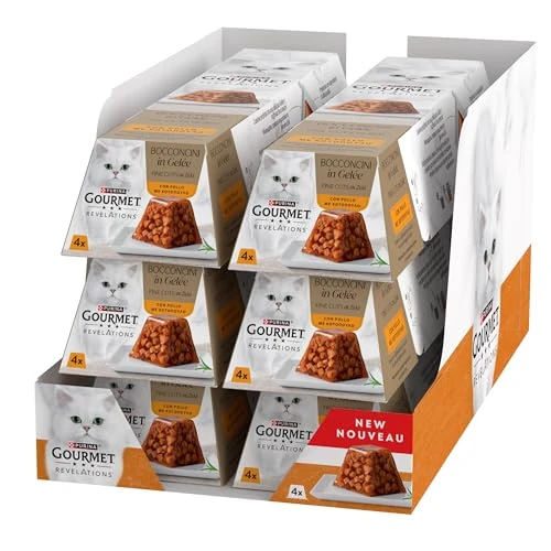 Oferta limitada: GOURMET Revelations - Comida húmeda para Gatos Adultos en gelée con Pollo, 24 Paquetes de 57 g de 24.03 EUR a 19.27 EUR (ahorro 20%)