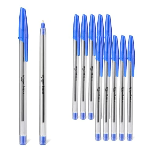 Oferta limitada: Amazon Basics Bolígrafos de Secado Rápido, Ideales para Clase y la Oficina, Punta Mediana (1,0mm), Azules, Paquete de 12 de 7.96 € a 7.96 € (ahorro 0.00%)