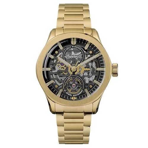 Offre limitée : Ingersoll La Montre Automatique pour Homme Bronc 44mm avec Un Cadran Noir en cuivre et Un Bracelet en Acier Inoxydable doré de 246.64 € à 246.64 € (0.00% de remise)