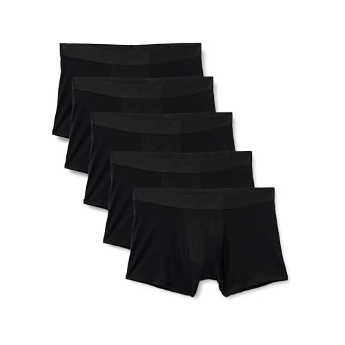Oferta limitada: Amazon Essentials Bóxers de Algodón Jersey Hombre, Pack de 5, Negro, S de 13.98 € a 13.98 € (ahorro 0.00%)