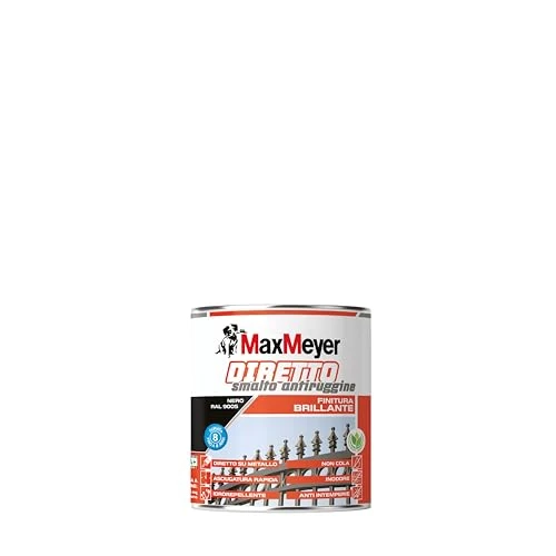 Offerta a tempo: MAXMEYER Diretto Antiruggine Brillante R9005 Nero 0.75 L - 24% da 27.90 € a 21.31 €