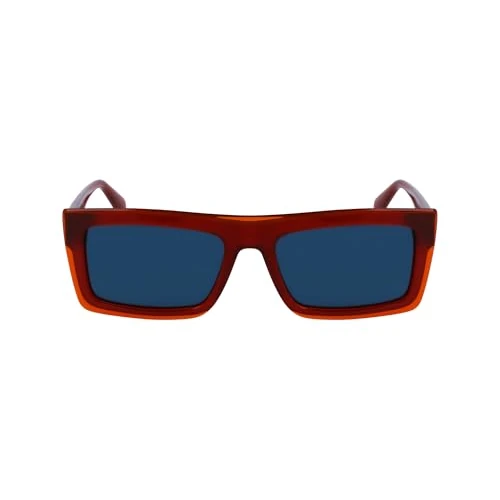 Offerta a tempo: CALVIN KLEIN JEANS Unisex Adult Sunglasses CKJ23657S - Orange/Red with Solid Petrol Lens - 58% da 115.00 € a 48.75 €