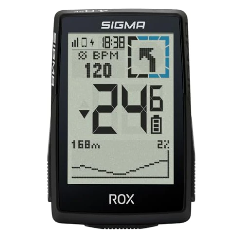 SIGMA ROX 4.0 SE | Wireless Bike Computer GPS and Navigation incl. OVERCLAMP Butler | Outdoor GPS Navigation with Altitude Measurement | Black | Compatible with E-Bikes