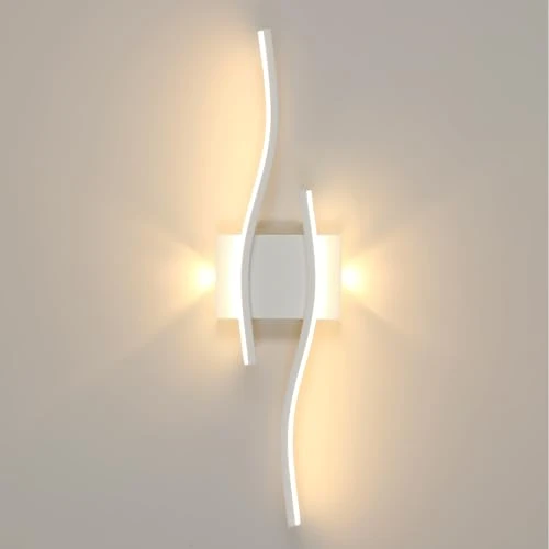 Offerta a tempo: Comely Applique da Parete Interno LED, 22W 2250LM Bianco Lampada da Parete Moderno, Lampada a Muro LED per Camera da Letto, Soggiorno, Sala da Pranzo, Corridoio, 3000K Luce Calda - 17% da 35.98 € a 29.88 €
