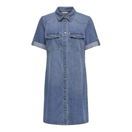 Zeitlich begrenztes Angebot: Onllisa S/S DNM Dress Gua Noos von 39.99 € auf 22.43 € (44% Rabatt)
