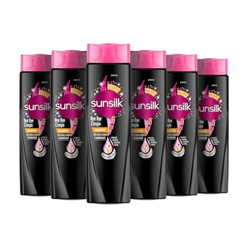 Offerta a tempo: Sunsilk Shampoo Bye Bye Crespo per Capelli Crespi, 250 ml (Confezione da 6) — 29% da 11,94 € a 8,49 €