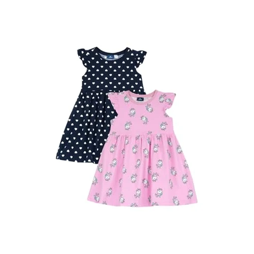 Chicco, Vêtements Fille, Ensemble de 2 Robes, en Tissu Doux, Idéales pour Le Printemps et l'Été, Vêtements Filles, Designed in Italy
