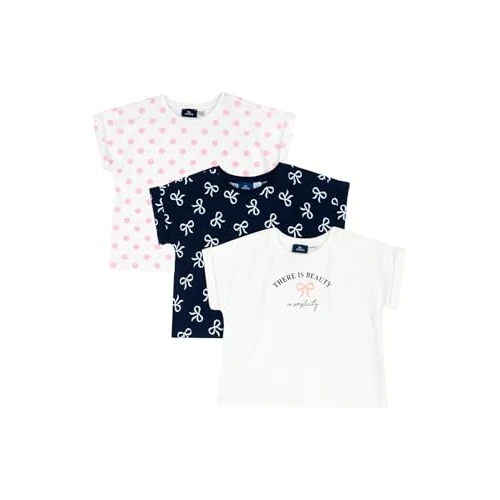 Chicco, Mädchen T-Shirt, 3er-Set Kurzarmshirts, Aus 100% Baumwolle, Für Modische Frühlings- Und Sommeroutfits, Kleidung Für Mädchen Und Jugendliche
