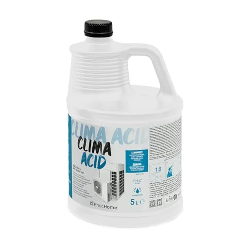 ErrecHome Clima Acid, Kwasowy Środek Czyszczący do Zewnętrznych Jednostek Klimatyzacji i Chłodnictwa, Koncentrat, 5 L