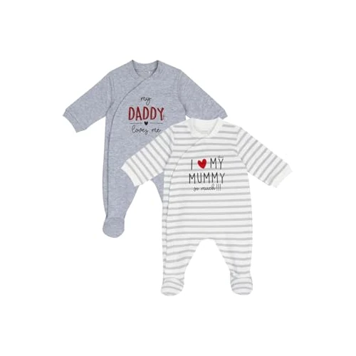 Chicco, Set 2 Peleles Bebé Niño y Niña en Algodón, Peleles Bebé Niño y Niña, Designed in Italy