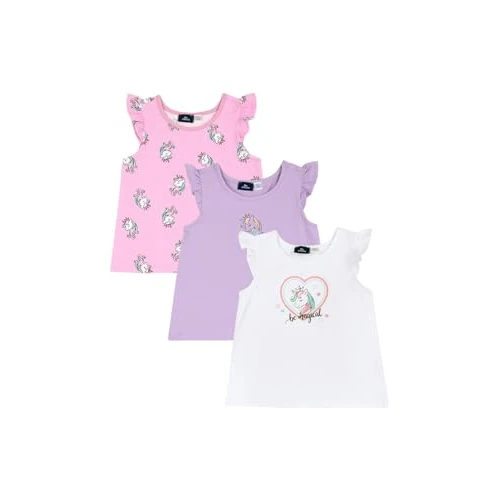 Chicco Girl's Set 3 Pz Canottiera Fashion Vest, Multi-Coloured, 5 Years