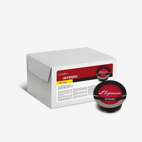 Offre limitee: Gimoka Mélange Espresso Intenso intensité 12/13-70 Capsules - Compatibles avec les machines à café de la marque Lavazza* A Modo Mio* - Produit en Italie de 14.99 EUR a 14.01 EUR (economie 7%)