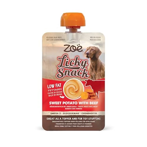 Limited-time offer: Zoë Licky Snack Natural Dog, Puppy Training Treat & Topper, Sweet Potato & Beef Flavour 85g from 2.99 £ to 2.99 £ (save 0.00%)