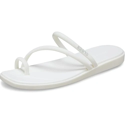Tijdelijke aanbieding: CrocsMiami Toe Loop Sandal dames Platte sandaal, Krijt, 36/37 EU van 39.99 € naar 39.99 € (0.00% korting)