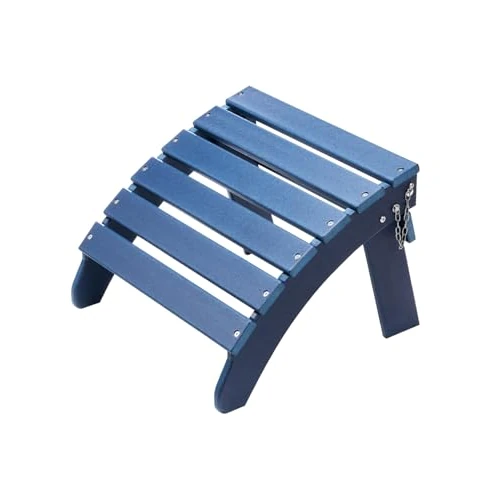 Offerta a tempo: VEVOR Pouf Adirondack Pieghevole in Plastica HDPE, Pouf Adirondack Resistente alle Intemperie per Patio Poggiapiedi per Sedia Adirondack, Utilizzato per Esterni Portico Piscina Prato Cortile, Blu - 40% da 41.90 € a 25.24 €