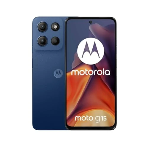 Offerta a tempo: Motorola moto g15 8/512GB, Doppia fotocamera 50+5MP + sensore antisfarfallio, Display 6.72" FHD+ 60Hz, batteria 5200mAh, MediaTek Helio G81, Android 15, Sea Blue - 24% da 229.90 € a 175.12 €