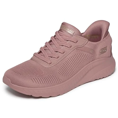 Offerta a tempo: Skechers Donna Bobs Squad Chaos Current Muse Slip-In ALLENATRICE, Rose Textile, 42 EU - 17% da 79.95 € a 66.16 €