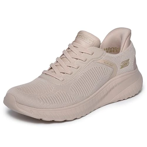 Zeitlich begrenztes Angebot: Skechers Damen Bobs Squad Chaos Current Muse Turnschuhe, Natural Textile, 36.5 EU von 79.95 € auf 59.95 € (25% Rabatt)